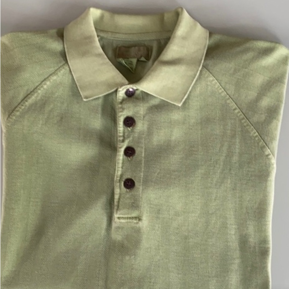 Light green 4 button polo